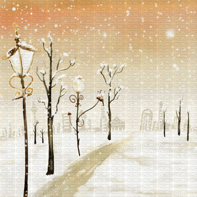Winter Snow Background - Darmowy animowany GIF