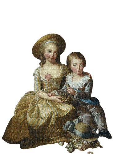 Marie Thérèse et le dauphin Louis Joseph - ücretsiz png