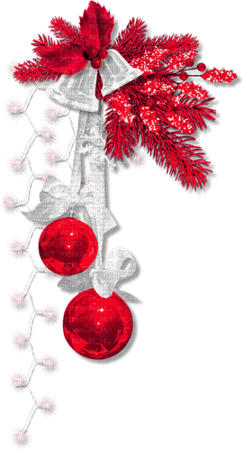 Christmas.Cluster.White.Red - nemokama png