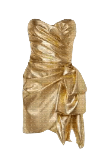 Dress Gold - By StormGalaxy05 - kostenlos png