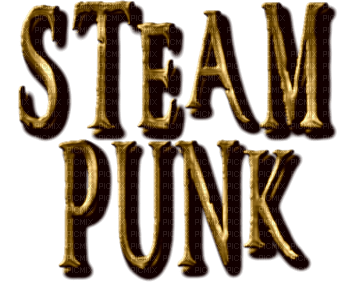 Steampunk.Text.golden.Victoriabea - 免费PNG
