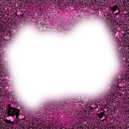 Pink Glitter Frame - By KittyKatLuv65 - png ฟรี