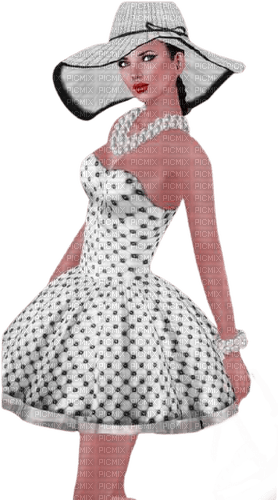 kikkapink woman fashion polka dots dot - 無料png