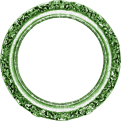 soave frame  vintage animated circle green - Nemokamas animacinis gif