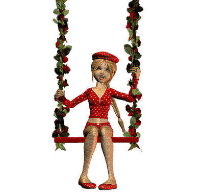 Kaz_Creations Dolls Swing - PNG gratuit