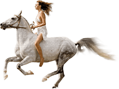 horse - woman - Nitsa P - besplatni png