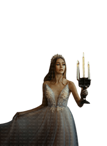 kikkapink bride gothic woman candle - PNG gratuit