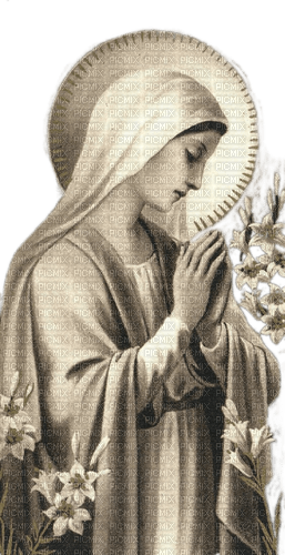 Jungfrau Maria, Sepia - zdarma png