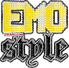 emo style letters - 免费动画 GIF