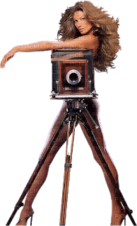 woman with camera bp - Free PNG