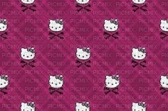 fond hello kitty violet - PNG gratuit