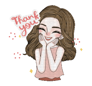 Nina thank you - 免费动画 GIF