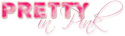 text pretty in pink letter tube - png gratuito