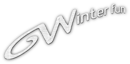 soave text winter fun white - 無料png