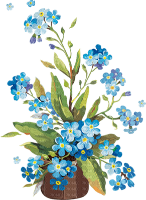 Kaz_Creations Deco Flowers Flower Blue Plant - 無料png