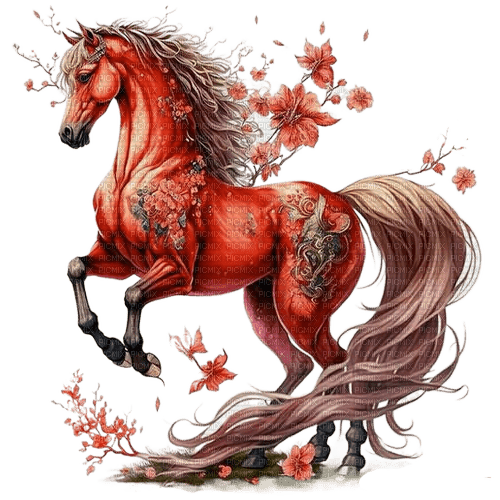 Лошадь арт - nemokama png