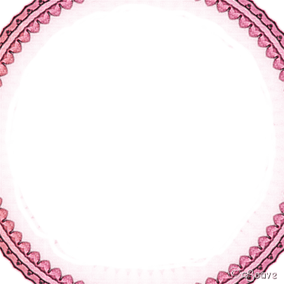 soave frame vintage deco circle corner pink - PNG gratuit