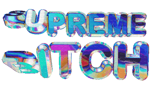 supreme bitch - Бесплатный анимированный гифка