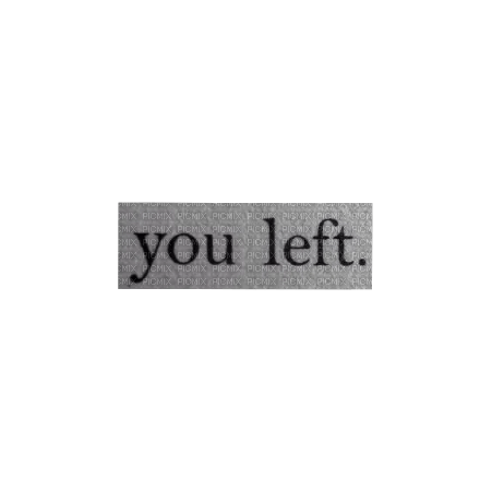 You left white aesthetic text deco [Basilslament] - 免费PNG