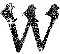 Gif lettre noir -W- - Бесплатный анимированный гифка