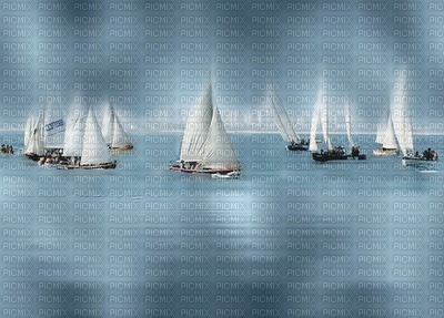 minou52-bg-blå-hav segelbåtar - 無料png