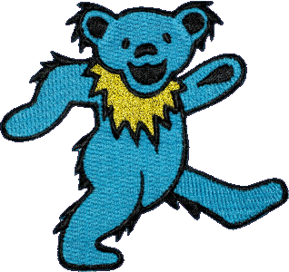 Cute Blue Bear - GIF animé gratuit