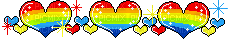 rainbow heart - GIF animé gratuit
