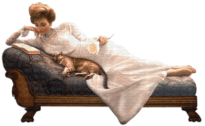 woman with cat bp - 免费PNG