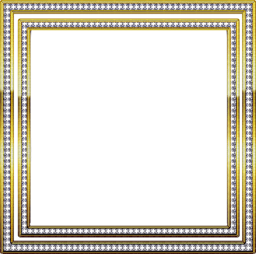 double gold diamond frame - Free PNG