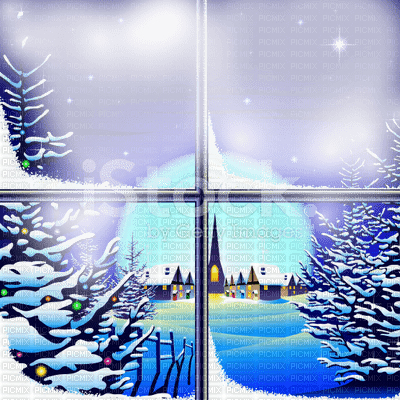 winter window hiver fenetre - ücretsiz png