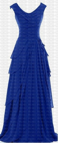 blue gown - 無料png