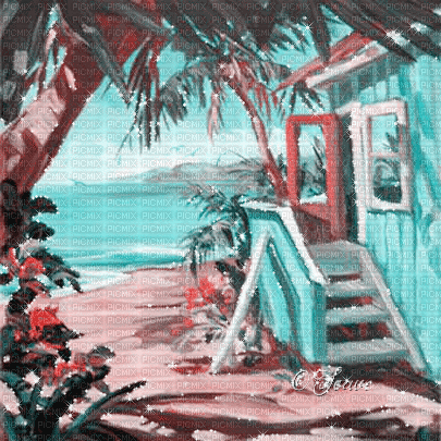 soave background animated summer vintage beach - GIF เคลื่อนไหวฟรี