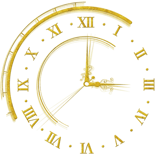 Clock.Horloge.Gold.Reloj.Victoriabea - PNG gratuit