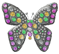 glitter butterfly - GIF animado gratis
