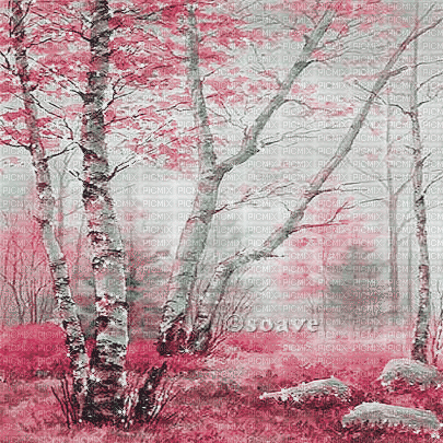 soave background animated autumn fantasy forest - Ilmainen animoitu GIF