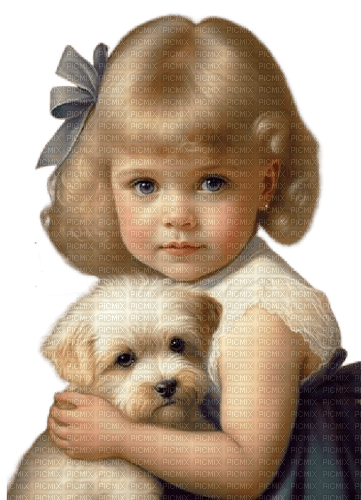 loly33 enfant chien vintage - png gratis
