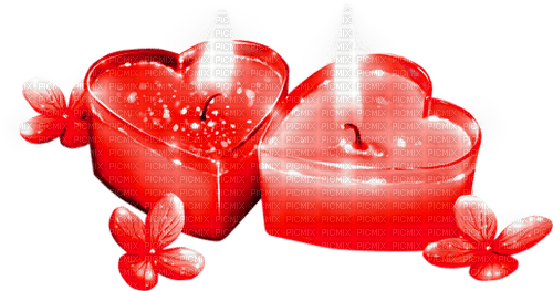Candles.Hearts.Flowers.Red - безплатен png