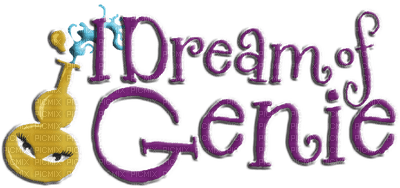 i dream of genie text - png ฟรี