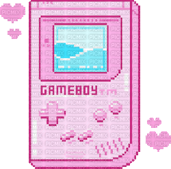 Pink Gameboy - Free animated GIF