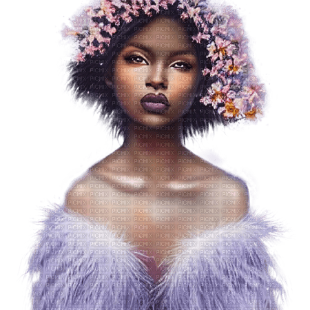 kikkapink winter fantasy girl fairy afro african - png grátis