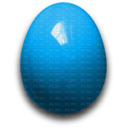 easter-egg-blue - 免费PNG