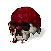 bloody human skull halloween - besplatni png