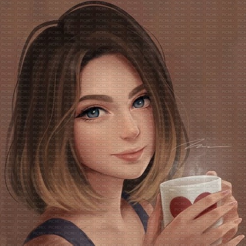 coffee girl brown  cafe - ingyenes png
