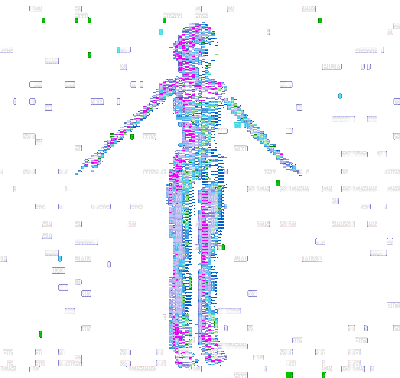 glitch person - Бесплатни анимирани ГИФ