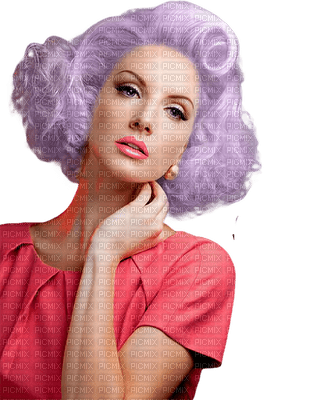 Woman  Red Lilac Violet - Bogusia - gratis png