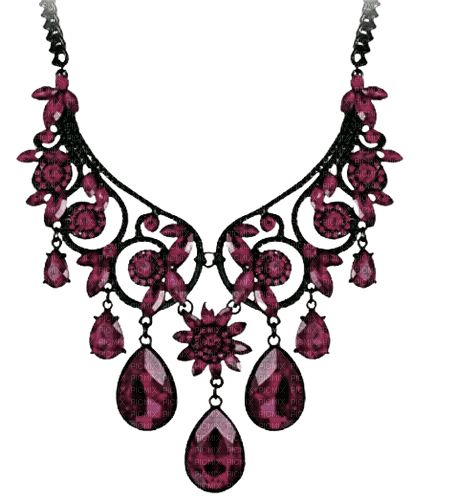 Plum Necklace - By StormGalaxy05 - gratis png