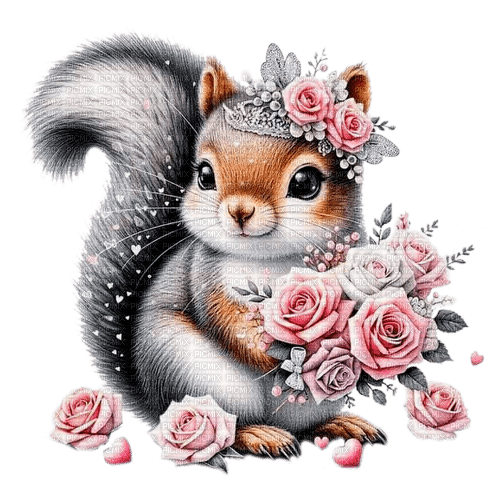 st.Valentine squirrel by nataliplus - png gratuito