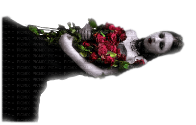 vampire with roses - ilmainen png