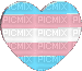 trans pride heart - Free animated GIF