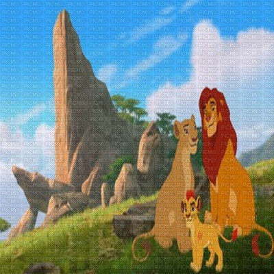 lion king SIMBA AND FAMILY - PNG gratuit